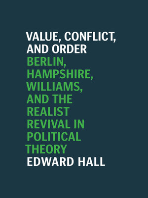 cover image of Value, Conflict, and Order